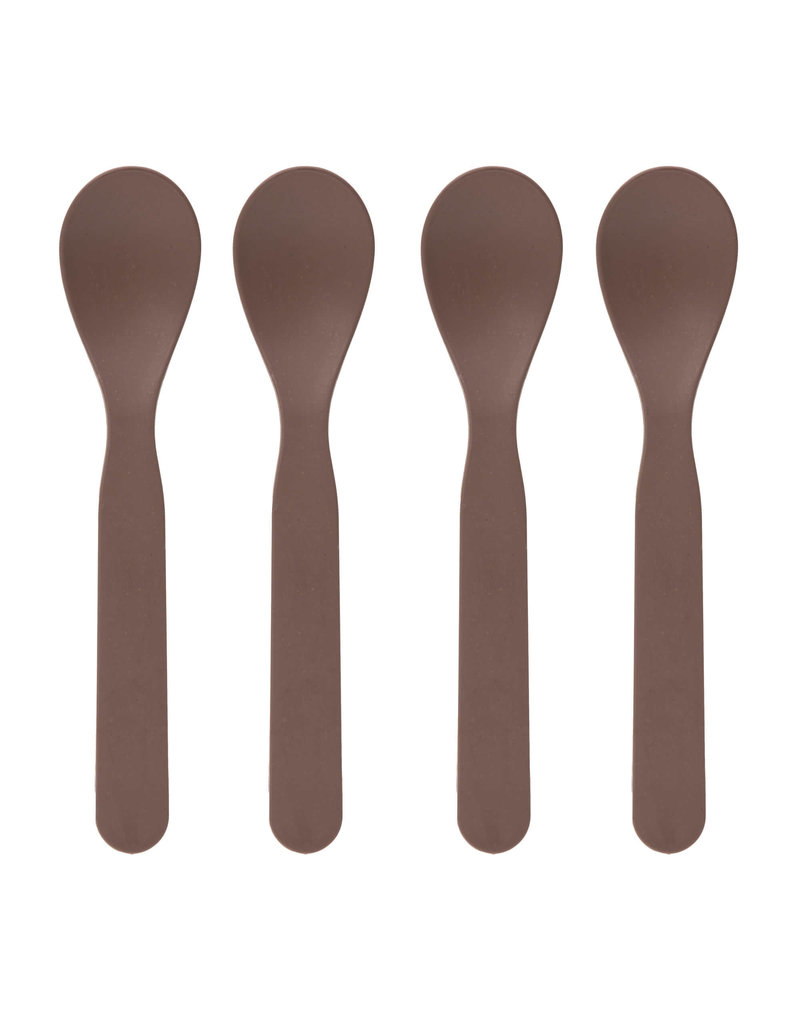 Lassig Lassig spoon set 4 pcs uni choco