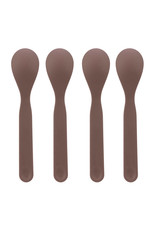 Lassig Lassig spoon set 4 pcs uni choco