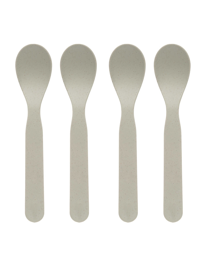Lassig Lassig spoon set 4 pcs uni warm grey