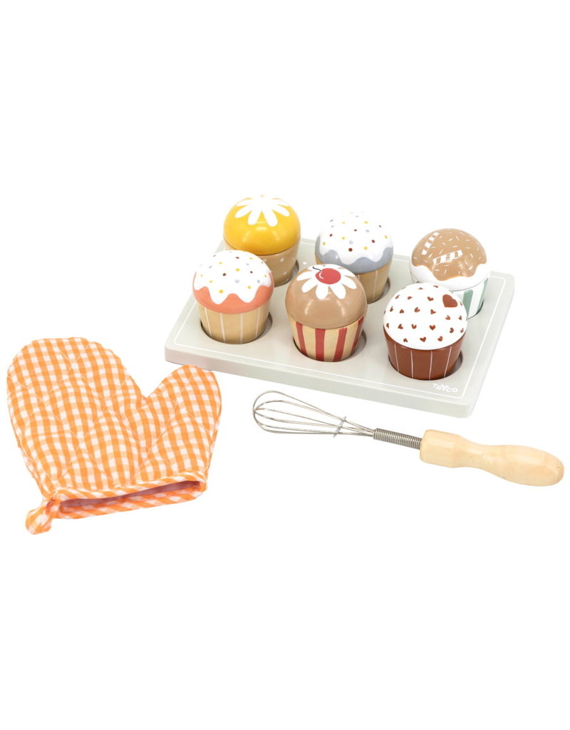 Tryco Tryco Cupcakes set hout