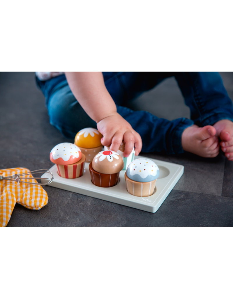 Tryco Tryco Cupcakes set hout