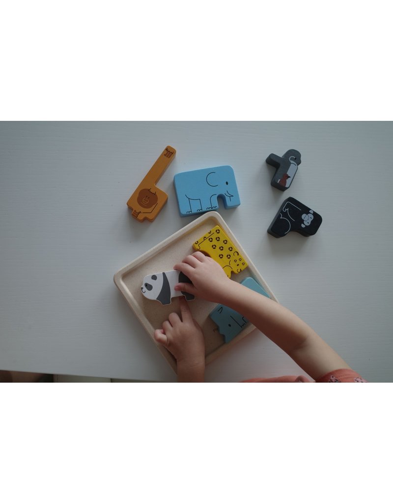 PlanToys Plantoys Dieren puzzel