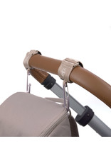 Lassig Lassig Stroller Hooks Beige 2 pack