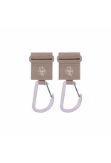 Lassig Lassig Stroller Hooks Beige 2 pack