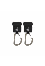 Lassig Lassig Stroller Hooks Black 2 pack