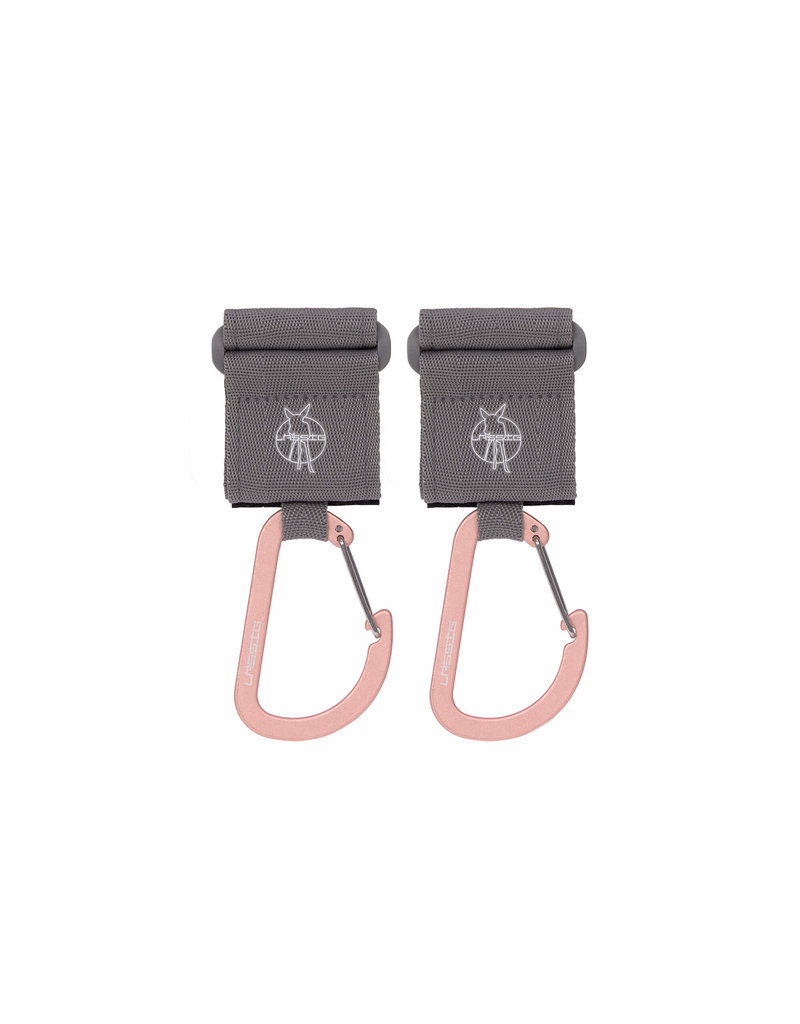 Lassig Lassig Stroller Hooks Grey 2 pack