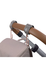 Lassig Lassig Stroller Hooks Grey 2 pack
