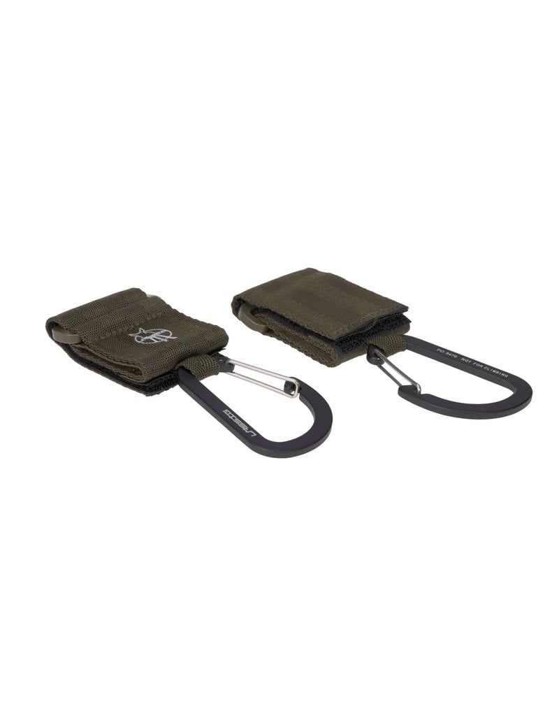 Lassig Lassig Stroller Hooks Olive 2 pack