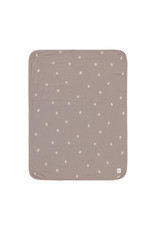 Lassig Lassig Muslin blanket GOTS spots Taupe