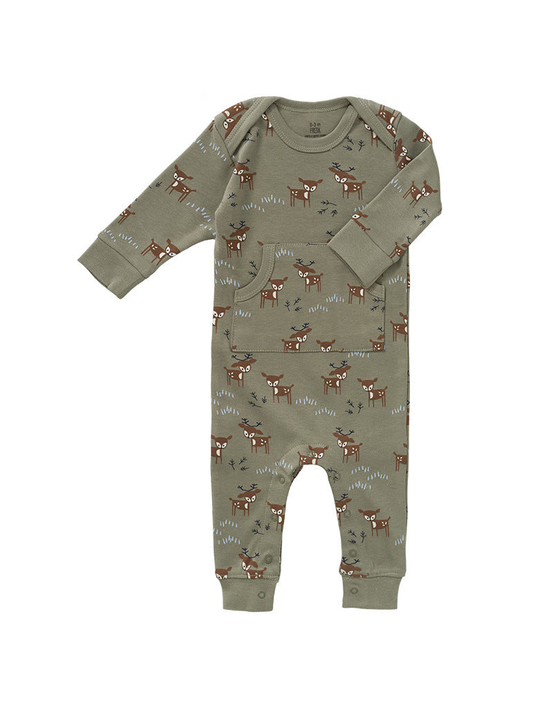 Fresk Fresk pyjama zonder voet Deer Olive