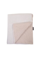 Childhome Childhome Babydeken 80x100 Cm Jersey Melange Beige / Mousseline Teddy