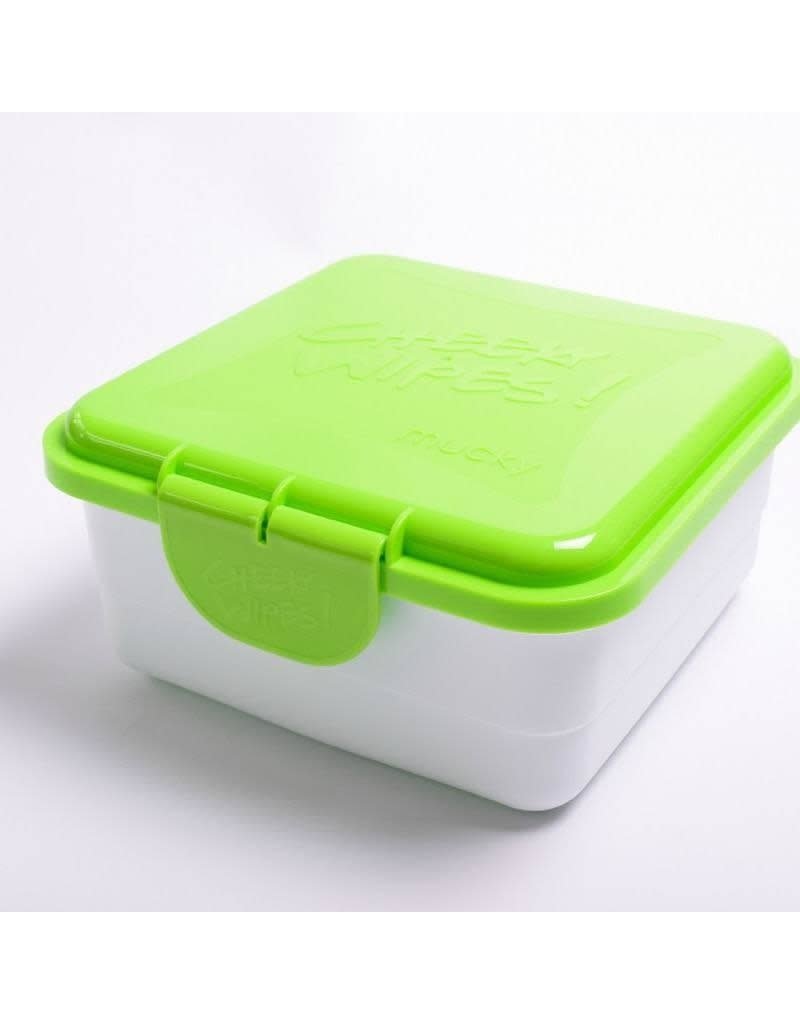 Cheeky Wipes mucky wipes container box green - Monstertjes - Urban