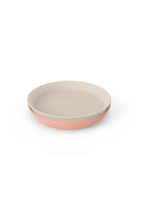 Done by Deer Done by Deer Kiddish plate 2-pack elphee Sand/Coral