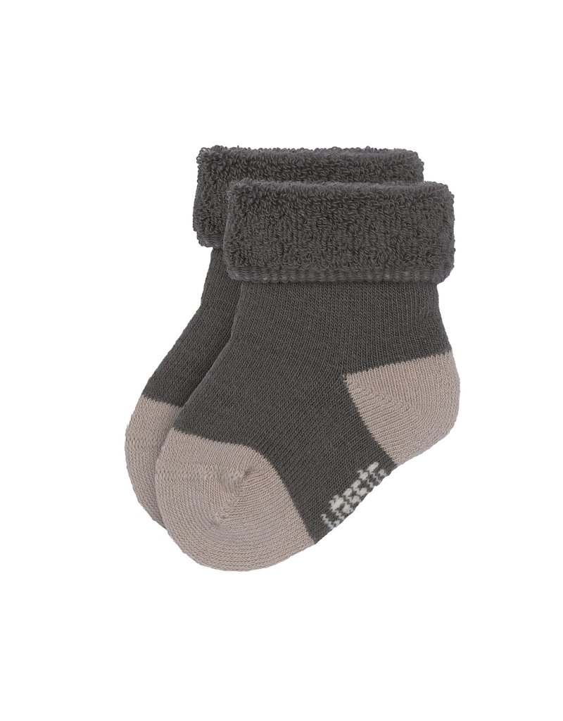 Lassig Lassig Terry Socks 3 stuks anthracite/taupe