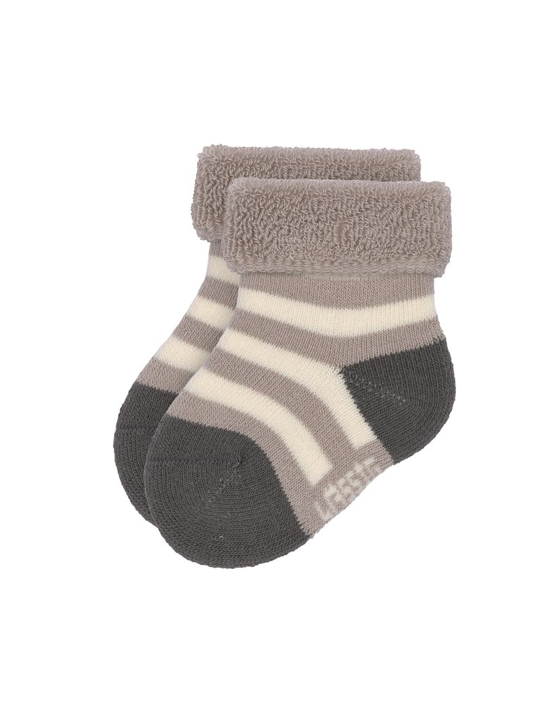 Lassig Lassig Terry Socks 3 stuks anthracite/taupe