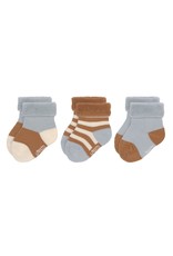 Lassig Lassig Terry Socks 3 stuks light blue/caramel