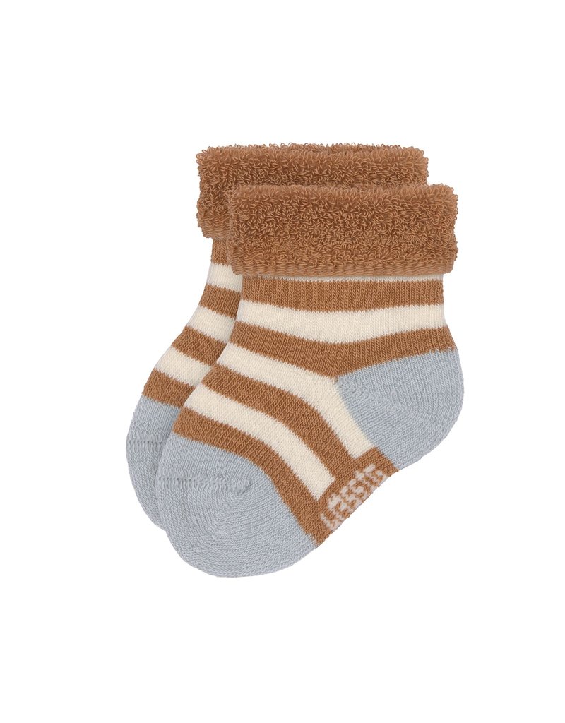 Lassig Lassig Terry Socks 3 stuks light blue/caramel