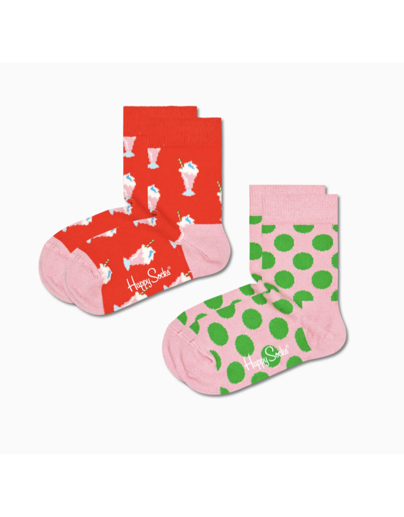 Happy Socks Happy Socks 2-pack Milkshake pink