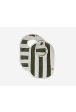 Jollein Jollein slab Stripe terry leaf green (2-pack)