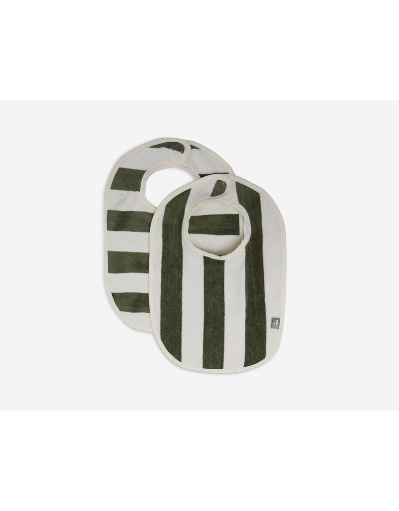 Jollein Jollein slab Stripe terry leaf green (2-pack)