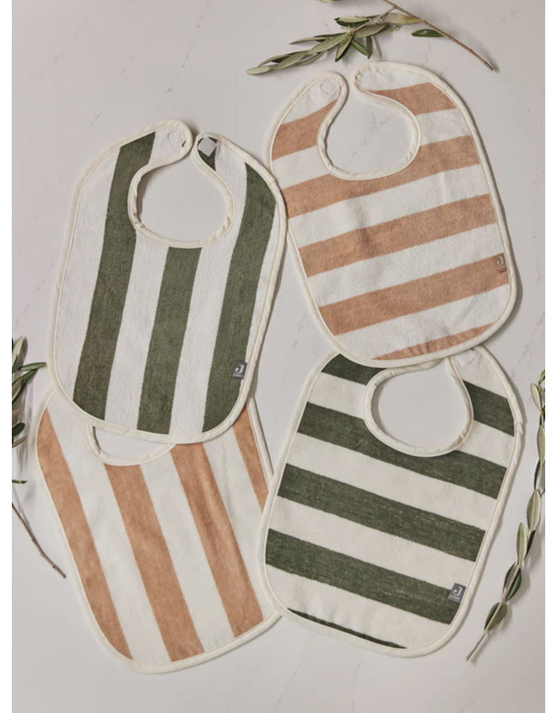 Jollein Jollein slab Stripe terry leaf green (2-pack)