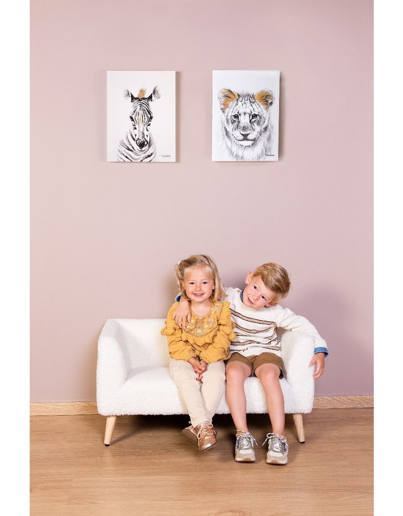 Childhome Childhome Kinderbankje Teddy ecru