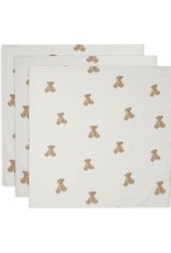 Jollein Jollein tetradoek 70X70cm Teddy Bear 3-pack