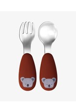 Tryco Tryco Stainless spoon & fork - Koala Dark Rust