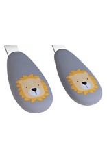 Tryco Tryco Stainless spoon & fork - Lion Dusty Blue