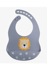 Tryco Tryco Silicone Bib - Lion Dusty Blue