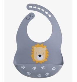 Tryco Tryco Silicone Bib - Lion Dusty Blue