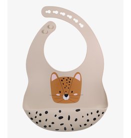 Tryco Tryco Silicone Bib - Leopard Sand