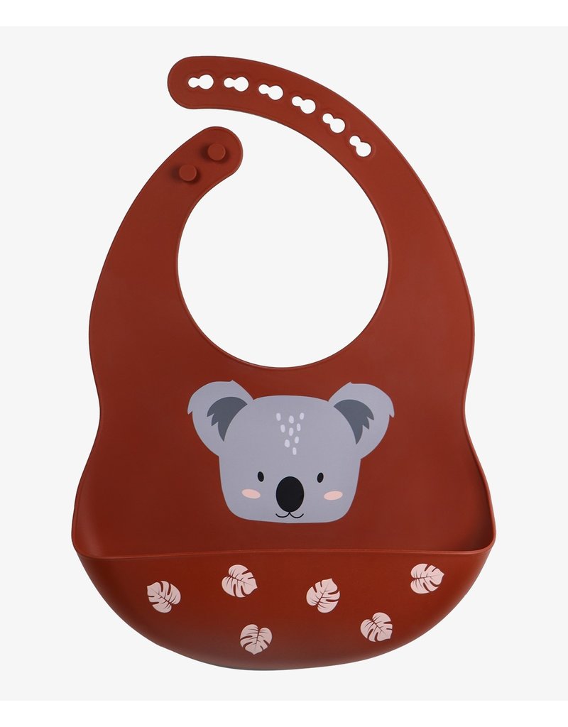 Tryco Tryco Silicone Bib - Koala Dark Rust