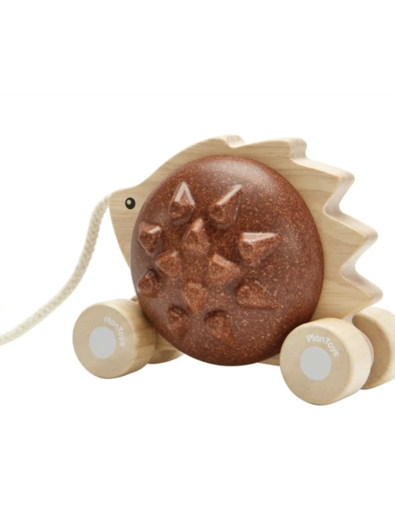 PlanToys Plantoys pull-along Hedgehog Brown