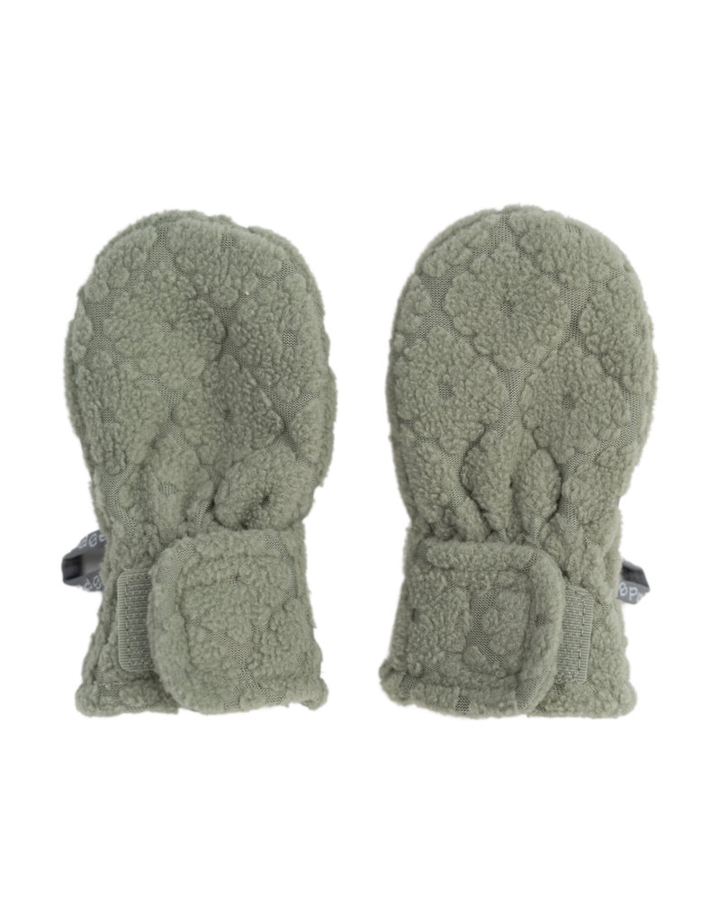 Lodger Lodger Wanten Mittens Folklore Fleece 0-12M Elm/Sage Green