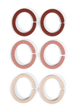 Filibabba Filibabba Silicone Hoops Rose