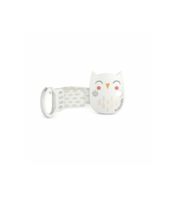 Suavinex Suavinex Bonhomia soother clip with ribbon Owl beige
