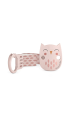 Suavinex Suavinex Bonhomia soother clip with ribbon Owl pink