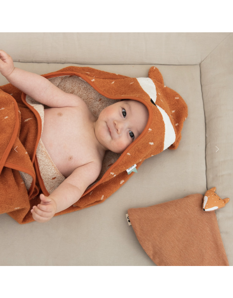 Trixie Trixie hooded towel Mr. Fox 75x75cm