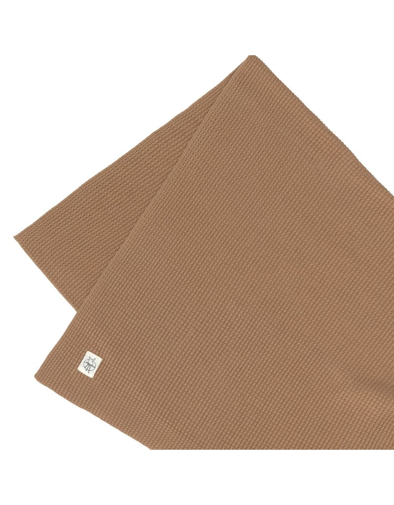 Lassig Lassig Knitted Blanket GOTS nubs light brown