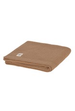 Lassig Lassig Knitted Blanket GOTS nubs light brown