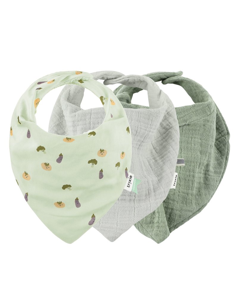 Trixie Trixie Bandana 3-pack mix - Friendly vegetables