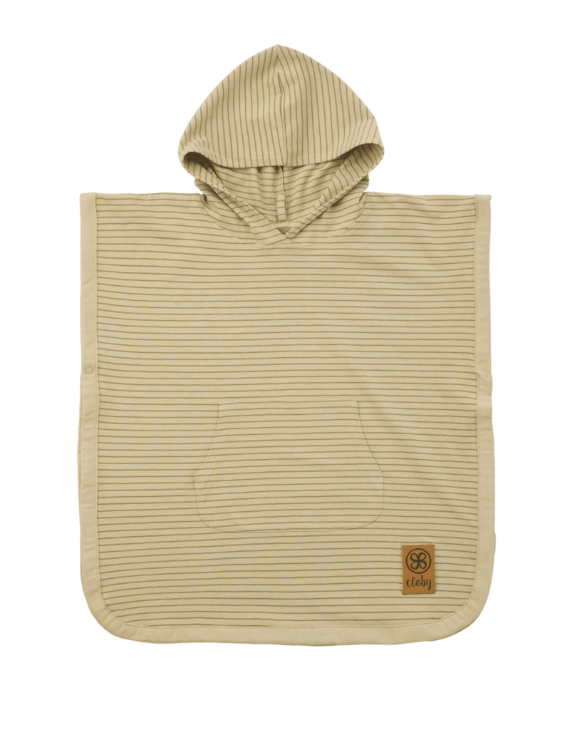 Cloby Cloby UV Poncho sandy beach/olive green UPF 50+