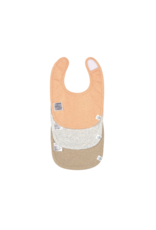 Lassig Lassig Newborn bib 3 pack - Apricot/Grey/Nature melange