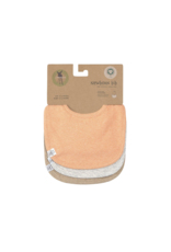 Lassig Lassig Newborn bib 3 pack - Apricot/Grey/Nature melange