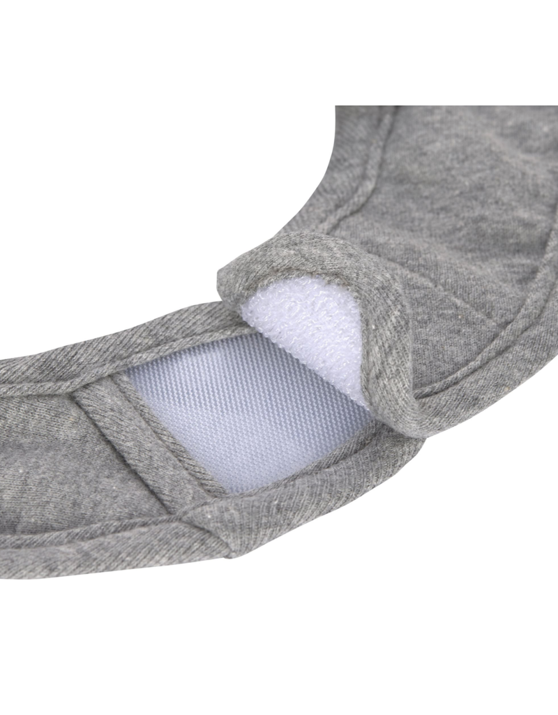 Lassig Lassig Newborn bib 3 pack - Dark grey/Light Grey/Nature melange