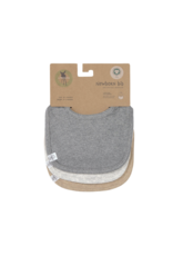 Lassig Lassig Newborn bib 3 pack - Dark grey/Light Grey/Nature melange