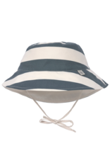 Lassig Lassig Sun Protection Bucket Hat Block Stripes Milky/Blue