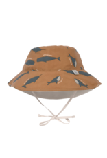 Lassig Lassig Sun Protection Bucket Hat Whale Caramel