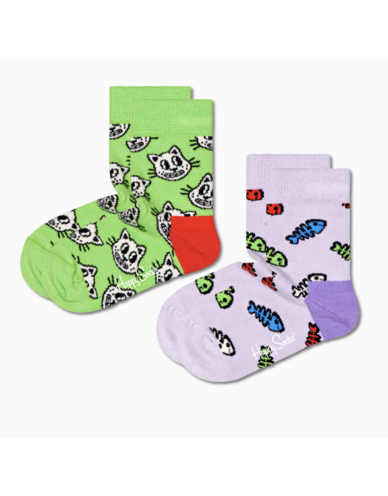 Happy Socks Happy Socks 2-pack Cat and Fish Sock